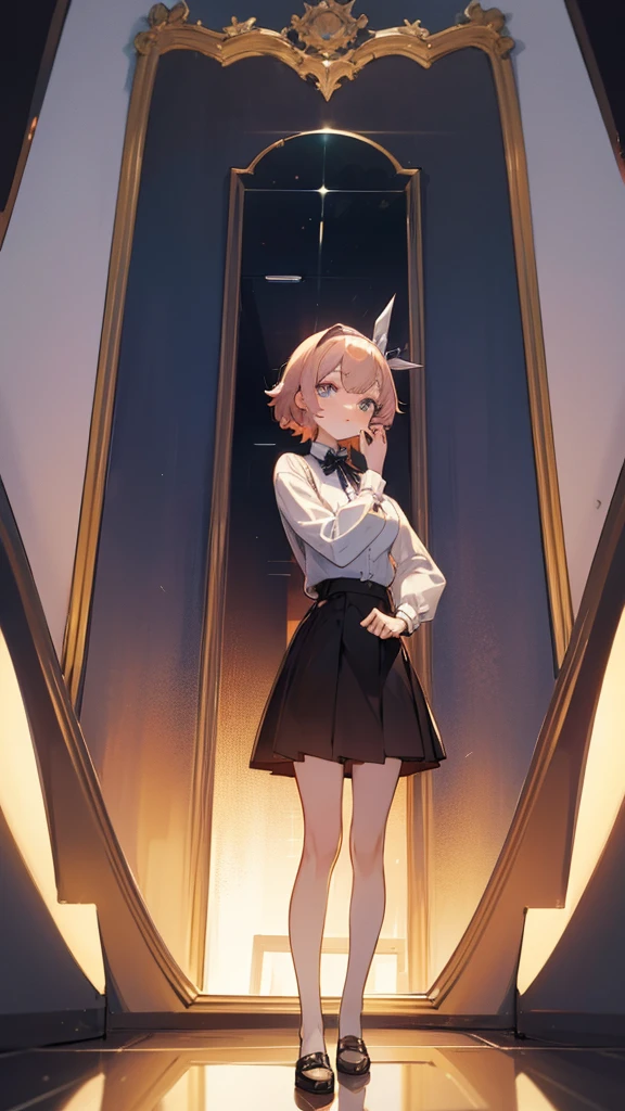 vtuber model, Stand straight as if facing the mirror