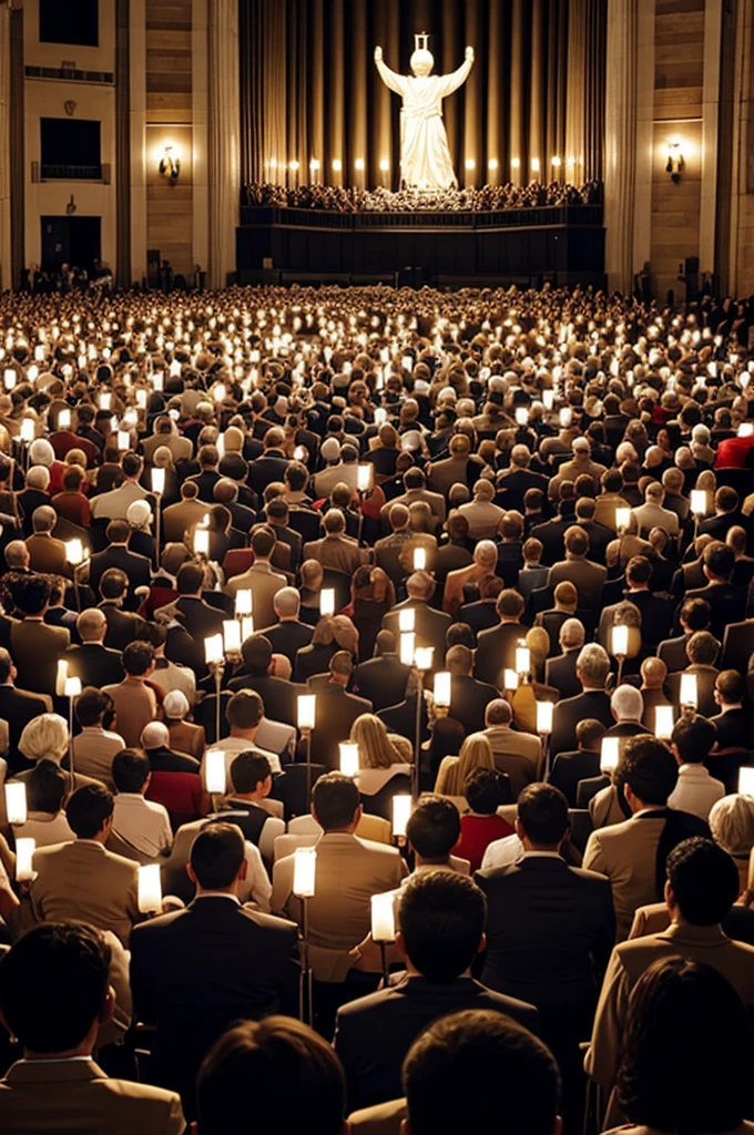 People singing to God