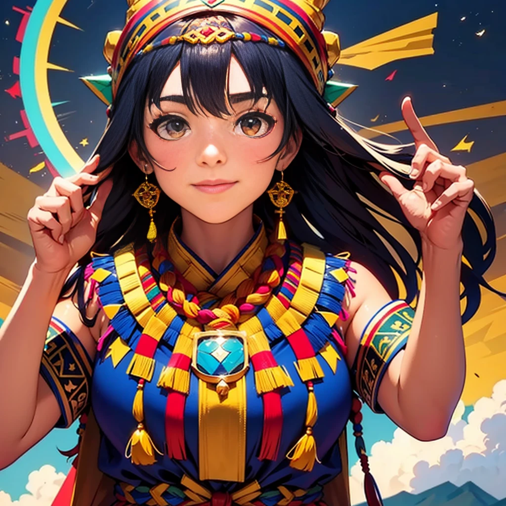 Inti Raymi inca icon.