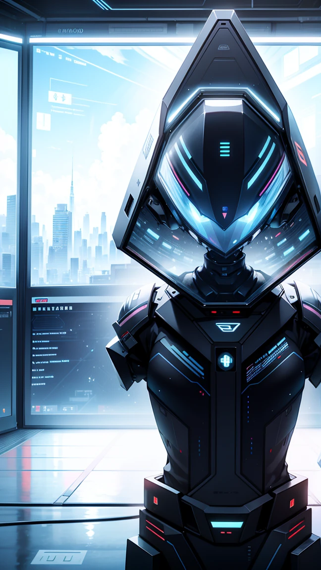 Virtual screen，future technology，data stream，The Void，Transparent screen