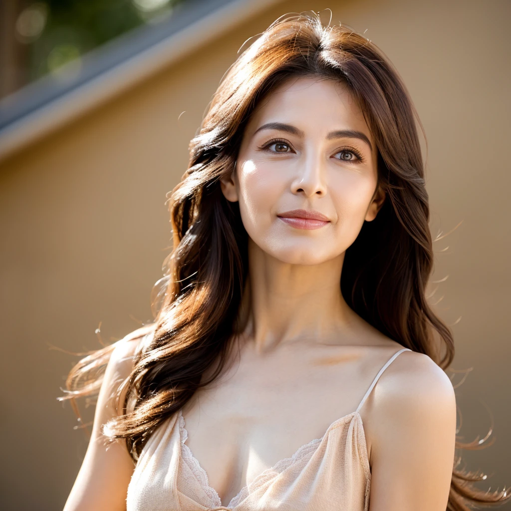 Beautiful mature woman with wavy long hair, Sexy Arabian Mature, Ultra-high resolution,(Realistic:1.4), ((Highest quality)), ((masterpiece)), (be familiar with),