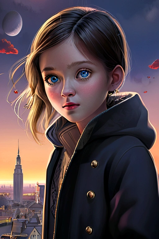 (Masterpiece, Best Quality, Ultra Detailed: 1.6), Illustration, (Single, 1 Girl, Beautiful Detailed Eyes: 1.2), City, Street, Cute, Otherworld.