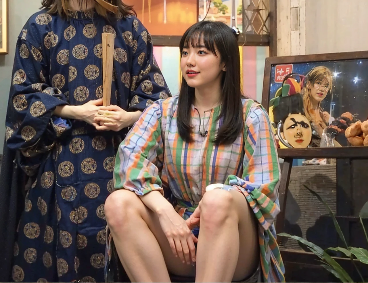 Masterpiece, Top Quality, Illustration, Super Detailed, Finely Detailed, High Resolution, 8K Wallpaper, Perfect Dynamic Composition, Beautiful Detailed Eyes, Inside the Galaxy, Floating in Outer Space, Lolita, Chinese Clothes, ( Black hair 1.2), (huge breasts: 1.1), cleavage, nice pose, sneers, outer space, 18 year old girl, nice, (cute: 1.3), (beautiful: 1.5), sexy looking at camera shot, sideways glance, glare, moody, downer, cool, boyish, looking sleepy, smile, portrait, gothic makeup,