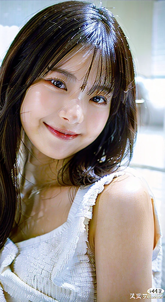 (Highest quality,masterpiece:1.3,Ultra-high resolution,),(超detailedな,Caustics),(Photorealistic:1.4,RAW shooting,)Ultra-Realistic Capture,非常にdetailedな,High resolution 16k human skin closeup。 The skin texture is natural、,Pores、識別しやすいほどdetailedでなければならない。 Skin should look healthy and have an even tone。 Use natural light and color,(Wet your hair),(Hold the towel with your hand:1.2),(Dry your hair with a towel:1.2),With a girl,Japanese,20-year-old,cute,Laughter,Black-haired,topless,Regular size,(Bust up shot)((Highest quality)), ((masterpiece)), (detailed), Japanese, Age 25, Beauty, Front face, sexy,Face close-up,smile