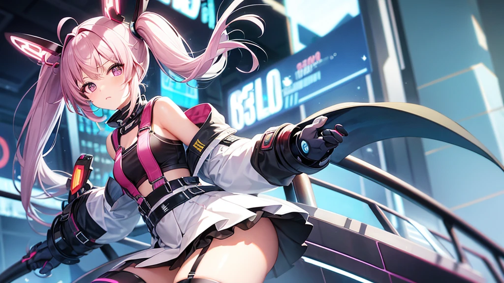 Twin-tail hair accessory Cyber style Cool