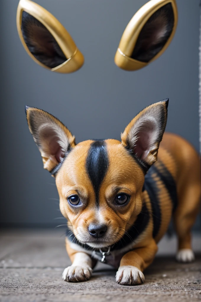 Small dog with horns