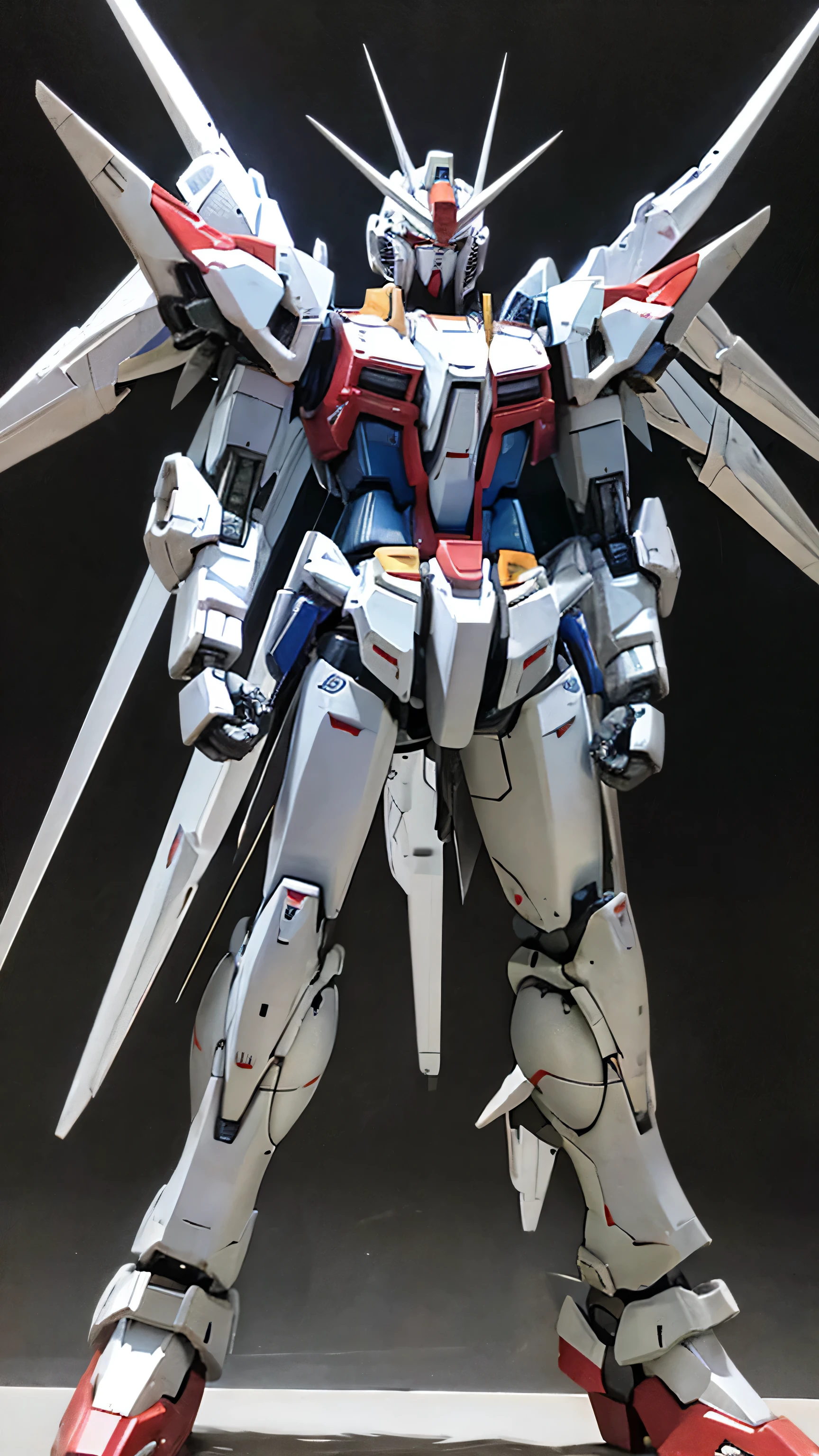 Real、high resolution、8K,Strike Freedom、universe space、The body is facing forward、Standing Upright、