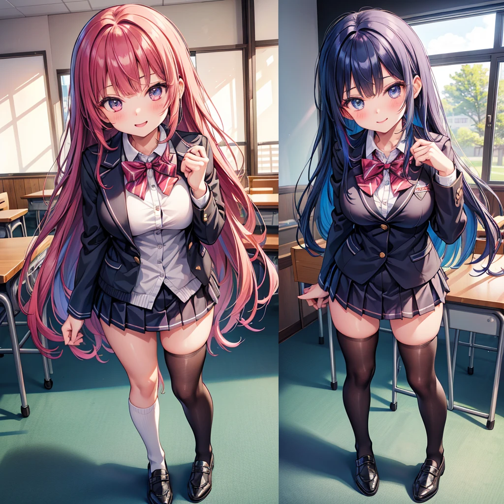 middle School girls,smile,Beautiful girls,Latest Fashion,model,Gravure idol,The best quality to get you horny,classroom,Perfect Girl,Multi-colored hair,Standing posture,Super cute girl,uniform,blazer,cardigan,Long Hair、未来のuniform,She has her bangs down,Ultra HD,Young girl,???,Naughty Girls,???????,Full body image,Disorganized,Beautiful girls,