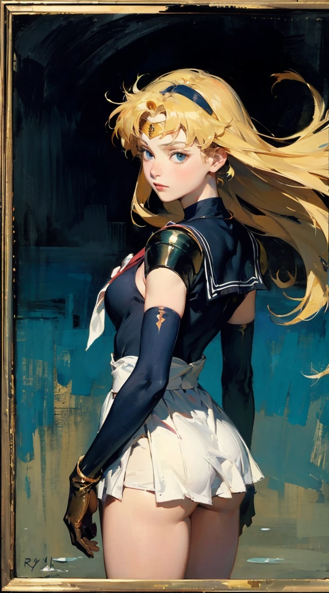 the sailor moon, Sailor Moon style, Beautiful, moon princess, blond-haired princess, portrait of magical girl, (from behind), (masterpiece, best quality:1.2), expressive eyes, perfect face, highres, 1girl, solo, female version of Ryu \(sf\), (female:1.5), black hair, long hair, dougi, fingerless gloves, headband, no pants, standing, cowboy shot, looking at the viewer 8k,Realistic Skin Texture、Superrealism、Realistic Photo、A futuristic Japanese female soldier stands amongst rubble、Damaged moss green metal armor、Skull mark painted on armor、Painting of the unit and identification number、Peeling paint、Oil stains、Energy Rifle、fighting spirit、Detailed Description、Dynamic pose
Realistic portrait of the protagonist of the anime Sailor Moon (Super detailed,ultra high resolution,detailed background),((2D)),((flat color)),((colorful)),((floating colorful water)),1 girl,alone,looking at the viewer,break cwc, (color circle:1.20), multiple girls, 5girls, (oil painting), post-Impressionist, degas style,