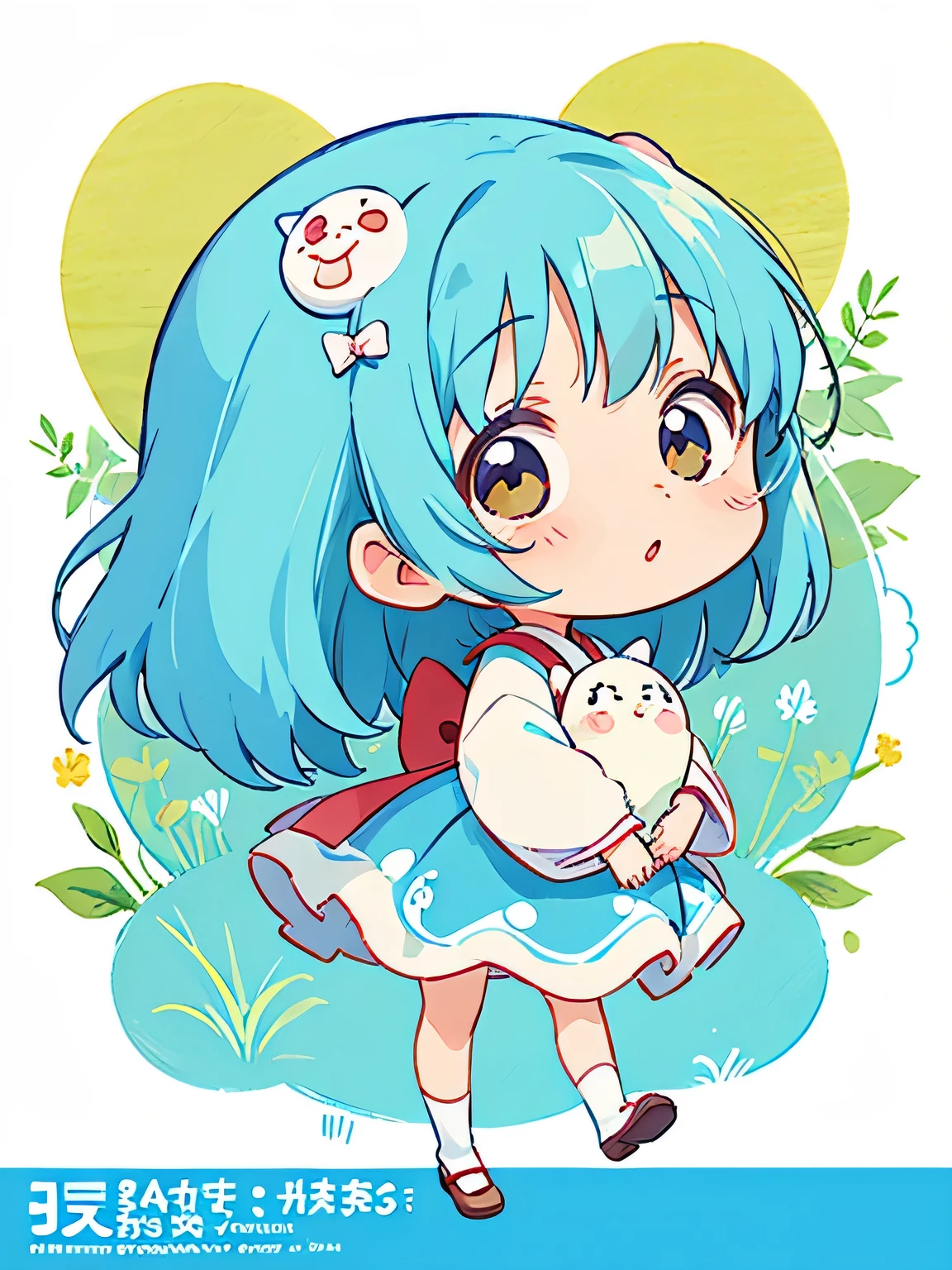 Hayao Miyazaki style、Kawaii Design, The most beautiful girl of all time、chibi, メロン