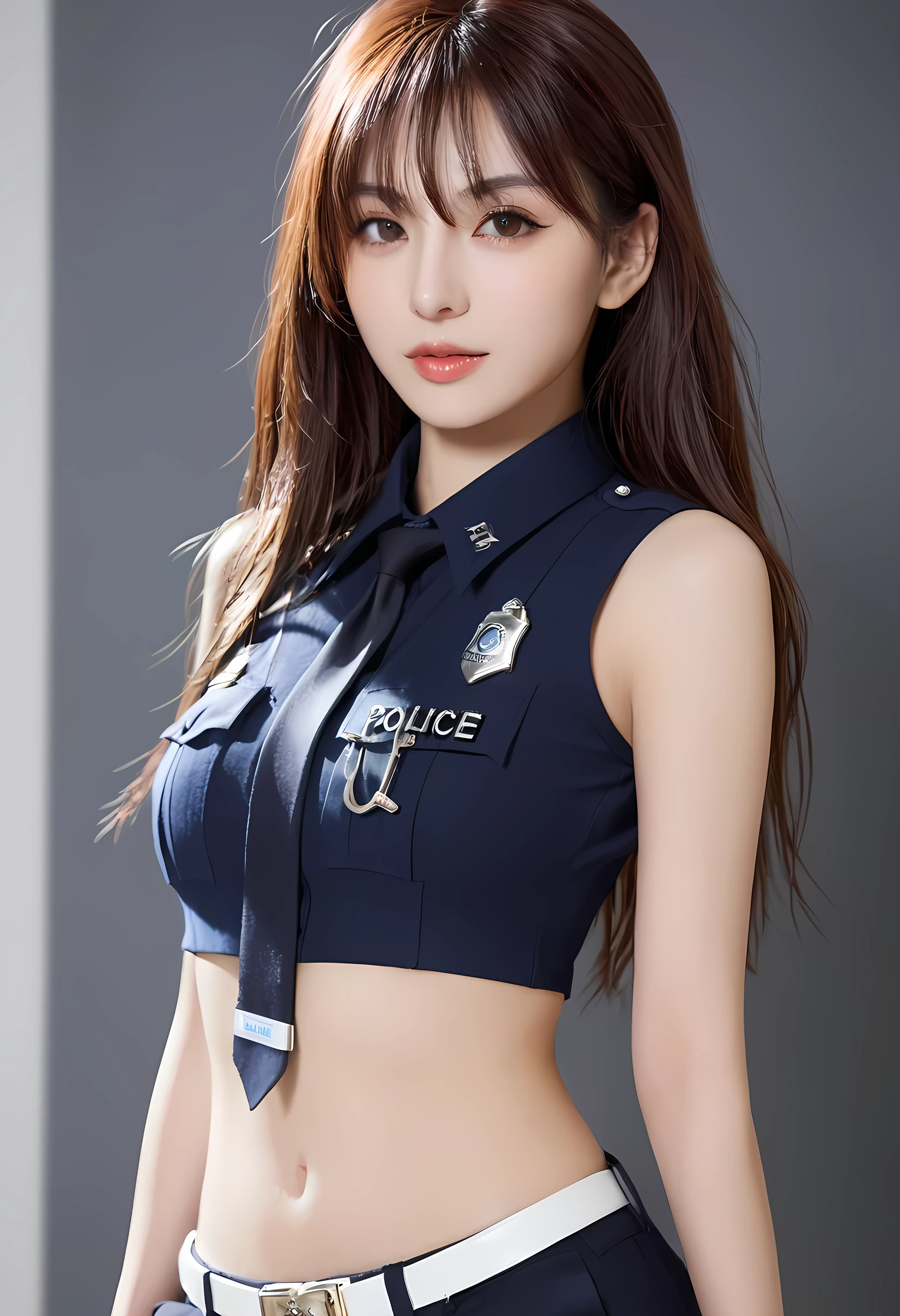 Kitten still (DXD), 1 Girl, police, cap, Policewoman, Small Breasts,