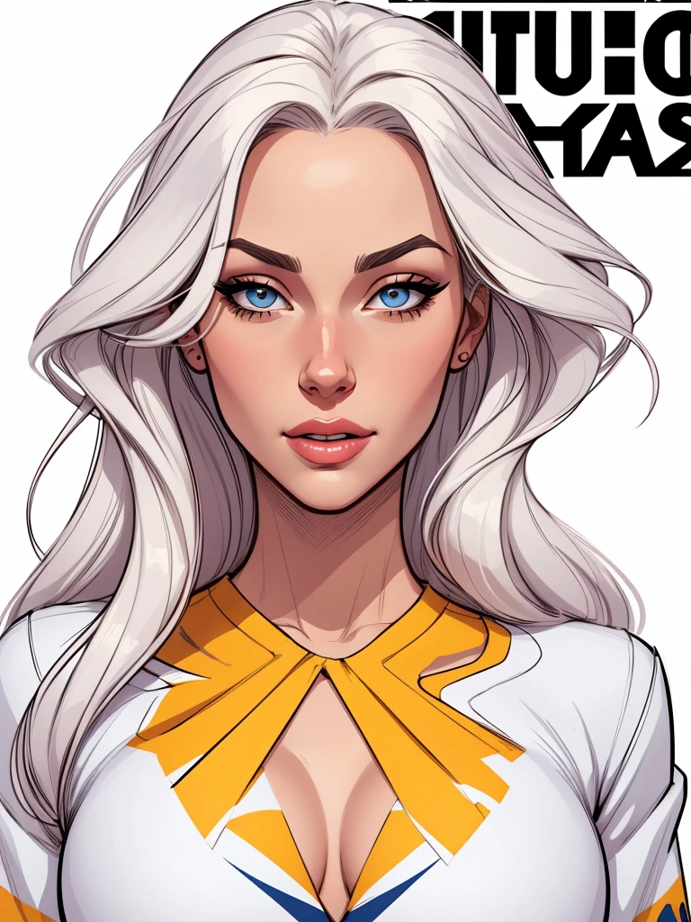 cartoon style:1.2), Brazilian cartoon image of a woman , sensual clothes , super cute girl, authoritarian would be facial expressioncartoon style illustration, cartoon art style, cartoon art style, digital illustration style, highly detailed character design, cute detailed digital art, City fan art, portrait character design, beautiful digital illustration, high-quality portrait, comic book art, character design portrait, white background Buso without clothes and medium breasts, beautiful and symmetrical body curves