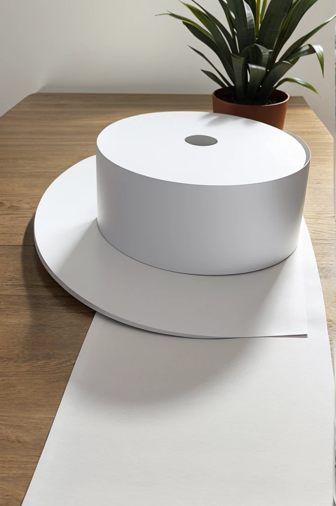 White paper on table