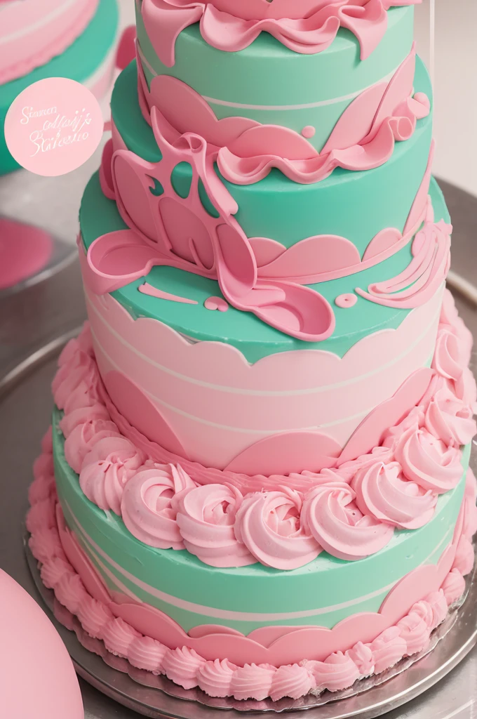 Colors Used: A strong shade of pink as the main color, complemented by a soft mint green, a color that evokes freshness and is associated with the food sector.

Logo Style: The logo is designed in a unique and distinct way, with a light abstract touch. It incorporates elements that symbolize cakes and sweets in an elegant and sophisticated way..

Main Elements: the name "Bicandy's" is highlighted in a legible and attractive way. subtle graphics, like soft shapes and flowing lines, are used to create a feeling of delicacy and artisanal quality.
