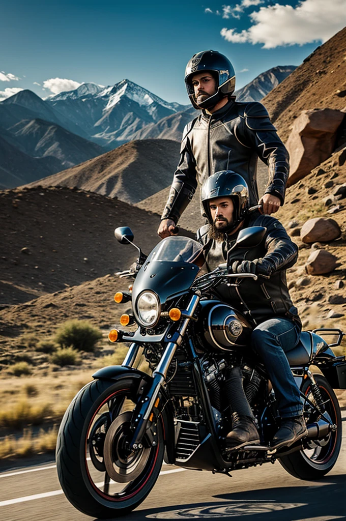 God warrior on motorcycle 
