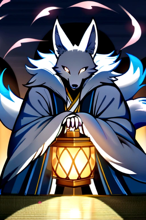 fox Light blue hair beast girl indigo fur fox beast girl fox Light blue hair beast girl indigo fur fox beast girl Wallpaper 4k,8k,highly detailled,,vivid colors,detailed kitsune with 9 tails,traditional Japanese artwork,tatami floor,beautiful cherry blossoms,floating lanterns,dark silhouette of a pagoda,subtle moonlight,dense forest,ethereal atmosphere,dappled sunlight,whimsical spirit,serene expression,elaborate kimono and obi,delicate hand-painted details,luminous eyes Anime Style fox blue White-faced golden-haired nine-tailed fox Coat blue ((best quality)), ((masterpiece)), (detailed), perfect face,solo,kemono,night,fantasy,rainy,thunder,black fur,golden stripes,anthro black wolf.wore a robe that hugged his muscular frame, with a long blue cloak draped over his shoulders.golden eyes,magic,wizard hooded((best quality)), ((masterpiece)), (detailed), perfect face,solo,kemono,night,fantasy,rainy,thunder,black fur,golden stripes,anthro black wolf.wore a robe that hugged his muscular frame, with a long blue cloak draped over his shoulders.golden eyes,magic,wizard hooded mysterious background Blue Flame girl have a ball of light Anime Style fox blue White-faced golden-haired nine-tailed fox Coat blue mysterious background Blue Flame girl have a ball of light