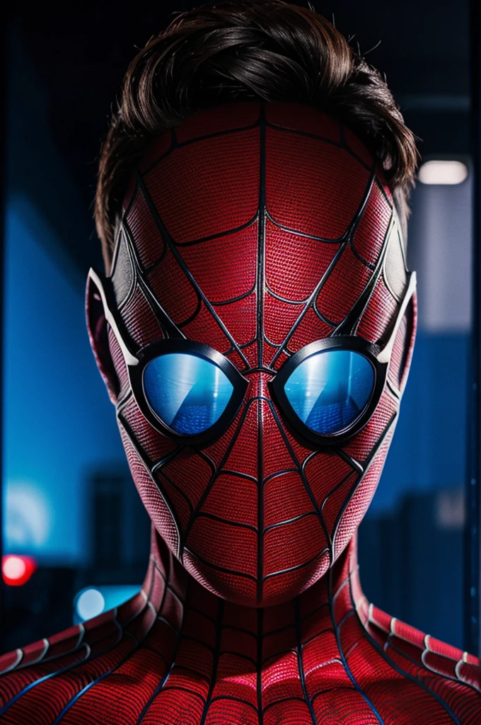 spiderman with funny glasses