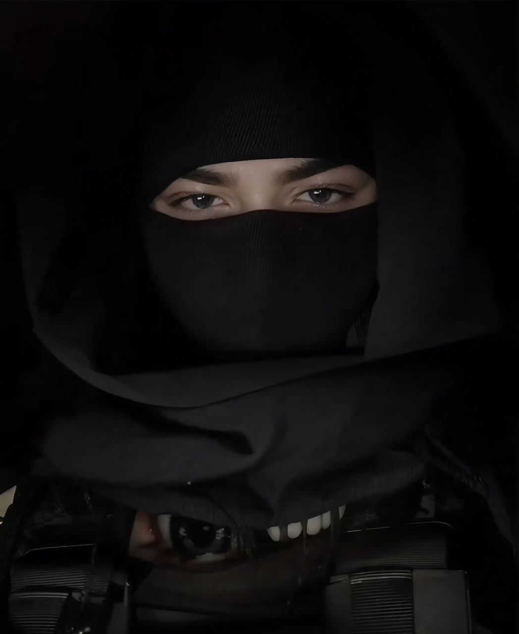 Man eyes angry