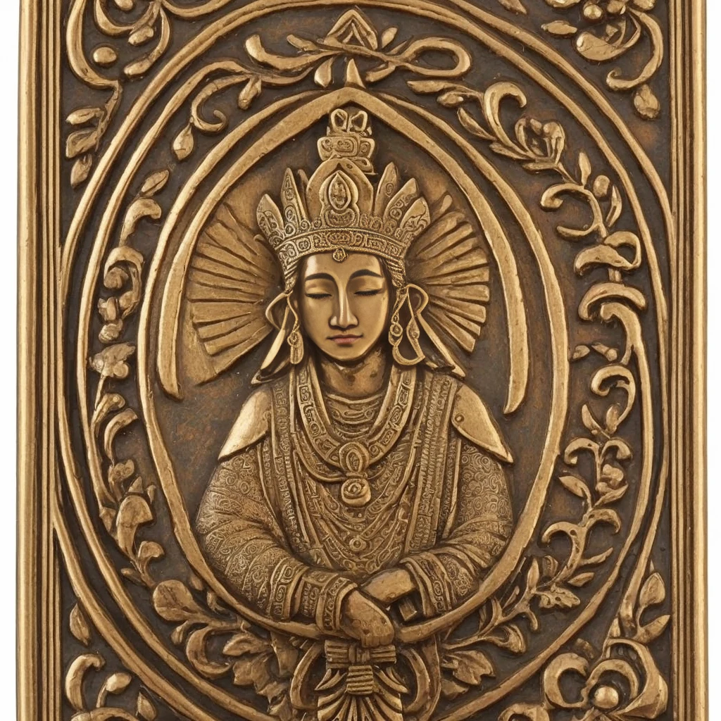 Inti Raymi Solar deity Sapa Inca ico, seal, medal. HD