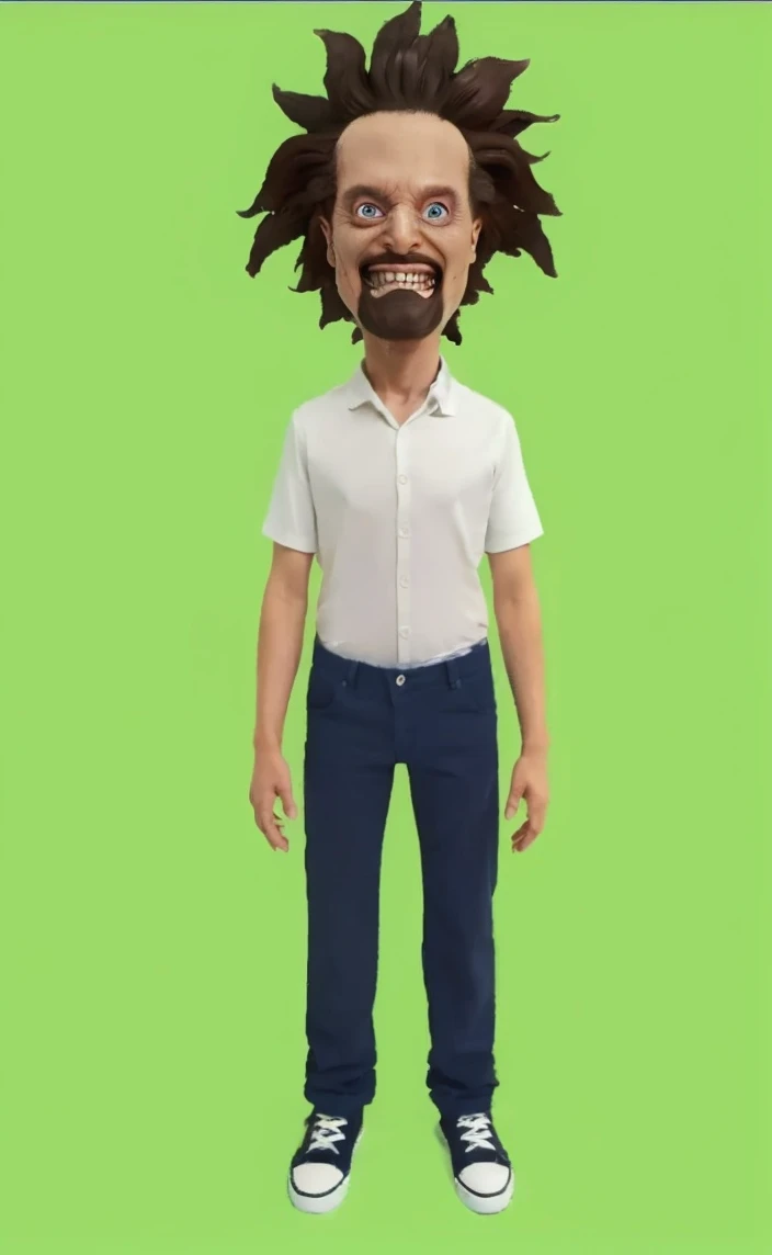 Photo realistic ,insane smile,bulging eye , turn into a alien xenomorph,4k photo