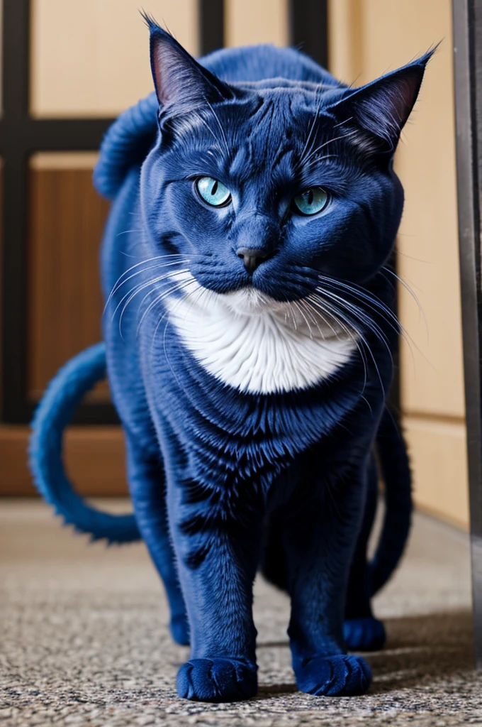 Blue ninja cat