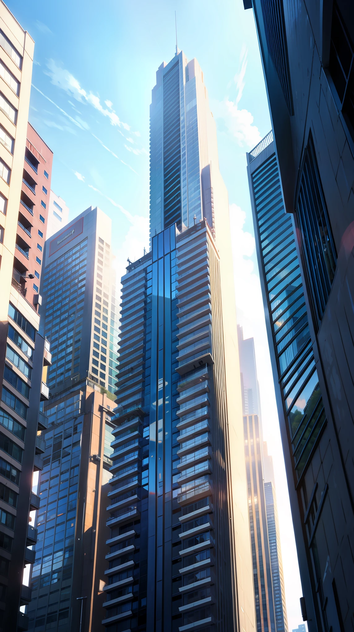 High-rise buildings,Busy