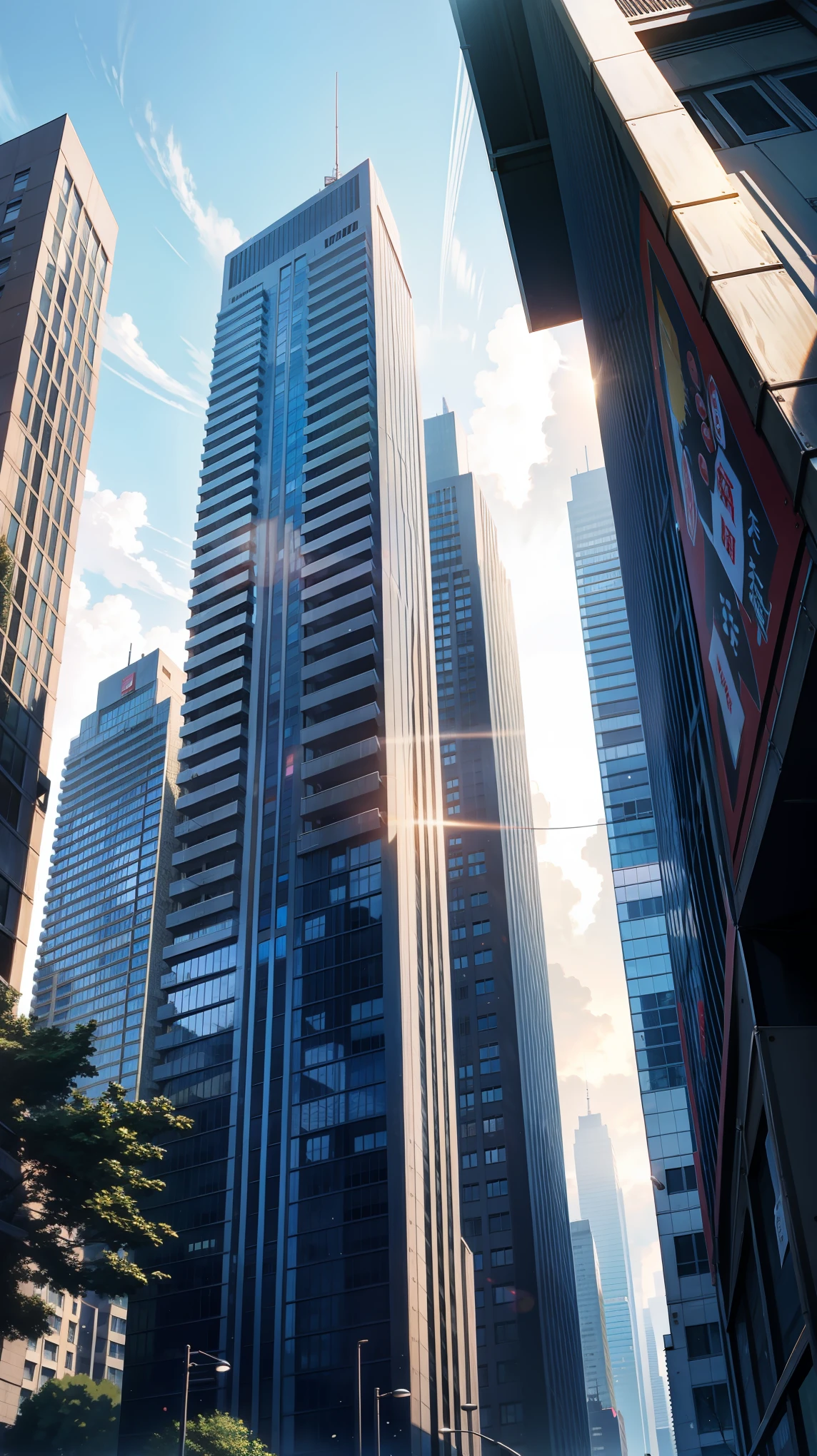 High-rise buildings,Busy
