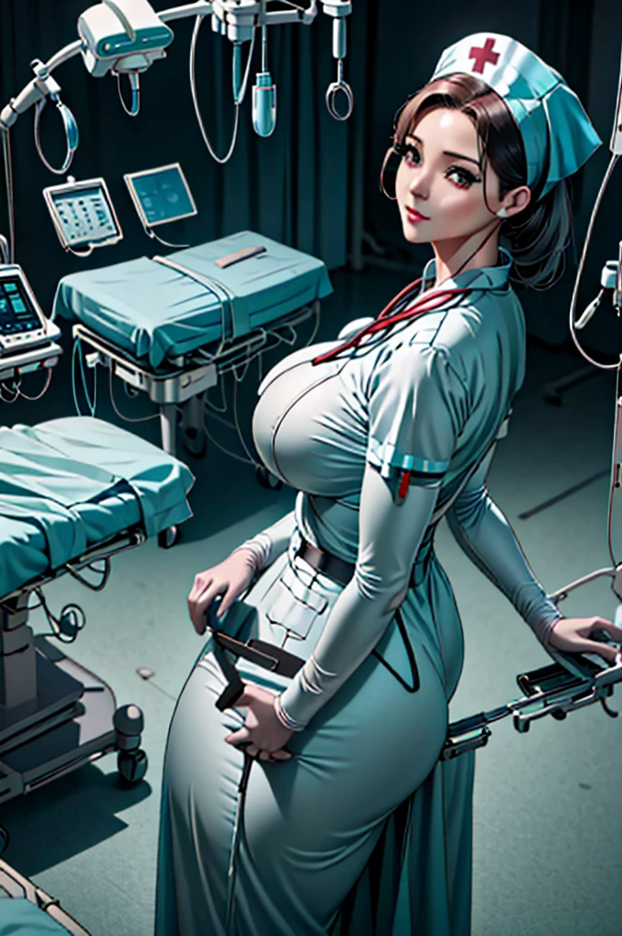 nurse uniform,hospital, latex nurse suit,nurses,busty,elbow gloves,labcoat,grey hair woman,red eyes , gigantic ,medical instruments,asian nurse,two nurses,speculum,examination room,oversize ,big ass ,strap on, lay on table ,legs spreaded,giving birth,gyno chair , dentist,Milf,latex,red uniform,oversize breasts