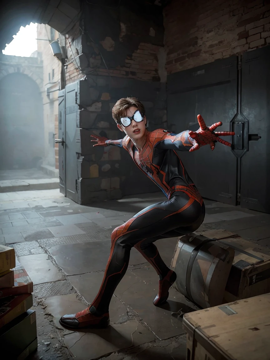 I want a character who is actually peter Parker AKA spider man from Marvel comics who cross the portal and stuck here in dungeon and dragons world.