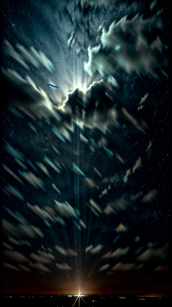 Hazy starry sky