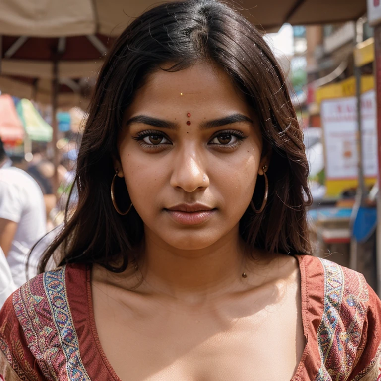 Indian random fair Woman, perfect face, eyes, lips, symmetric face