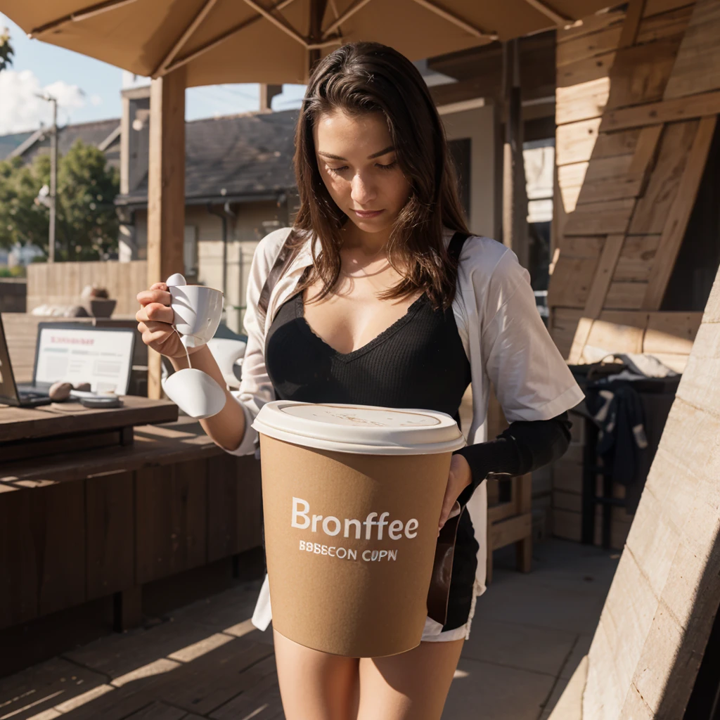 coffee cup surfing on blockchain