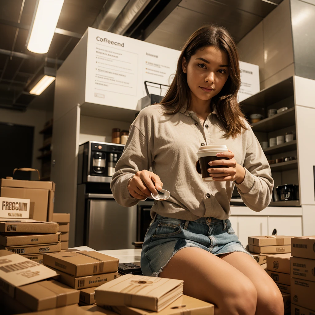 coffee cup surfing on blockchain