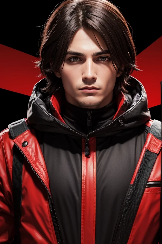 Best game sniper man with black and red background