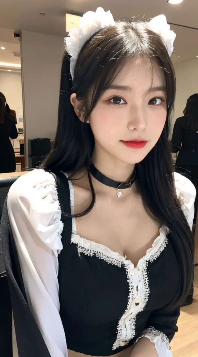 1 girl,Long hair,Smile, ((maid outfit)),(海边of沙滩上) ,(Beach 1.4)original photo, (photo实际of:1.37, 实际of), High detail CG unified 8K wallpaper, Looking at the audience, (((straight from the front))), (Head office skin:1.8, 有光泽of皮肤), 8KUltra HD, SLR camera, 柔和of灯光, 高quality, Film Grain, XTrofessional lighting:1.6),thick lips,platypus,巨大of,Low-cut装,Expose the upper chest(masterpiece, 最好of_quality, Super detailed, 8K, Ultra HD, Flawless:1.latin Blue Hair, Blue Hair,Catwoman,, Cat ears, 发光of粉红色眼睛, 害羞of, 合规of, Blushed, Moist oily skin,, 大of胸, 上面of心形纹身, , 大of腿粗, 优美of臀部曲线, 巨大of,E cup,Toxoplasma gondii, Tight skin, Scantily clad, Lace, collar, For the audience, midnight, of,,Japanese Goddess, Cardigan Shirt, Korean Girl, 美丽ofAsian Girls, V Neck Dress, Low-cut,巨大of,Expose the upper half of the chest,Not compact,下垂of大of胸,华丽of中国模特, 美丽of年轻韩国女人, Japanese Models, thick lips,platypus,Asian Girls, 美丽of年轻韩国女人,, 美丽of韩国女人,, Looking ahead,巨大of,大of,up,portrait,super closeup,Facing the camera,Be careful when taking photos,Japanese ladies,Shredded Pork,丰满of身体,黑色of