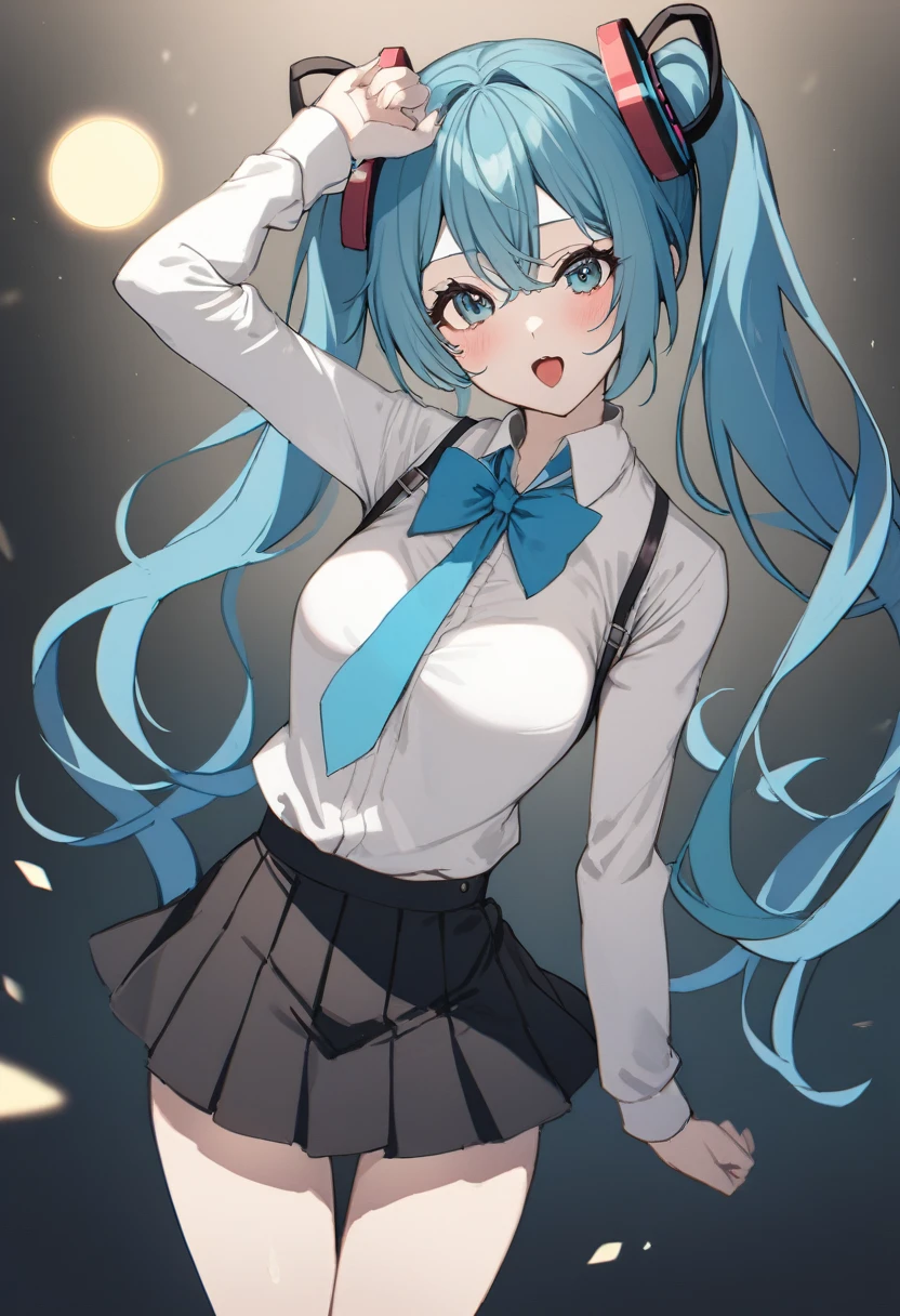 1girl, Miku