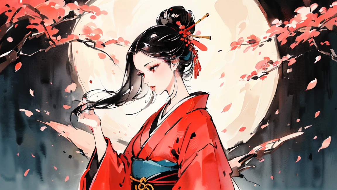 (((Oiran))),(((Prostitute))),(((Huge full moon))), (((Cherry blossom petals are falling))), (((night))),(((night))),(((night))),(((night))),(((night))),(((night))),(((night))),(((night))),(((night))),(((night))),(((night))),(((night))),(((night))),(((night))),(((night))),(((night))),(((night))),(((night))),(((night))),(((night))),(((night))),(((night))),(((night))),Flashy kimono,hair ornaments, Scenery of kyoto、(Lips are red:1.5)、 20-year-old, Watercolor, masterpiece, Highest quality, Very delicate and beautiful girl,Very delicate and beautiful, world masterpiece theater, Super detailed, Very detailedな, Highest quality,(((赤いFlashy kimono)))。(((赤いFlashy kimono)))。(((赤いFlashy kimono)))。(((赤いFlashy kimono)))。(((赤いFlashy kimono)))。(((赤いFlashy kimono)))。(((赤いFlashy kimono)))。(((赤いFlashy kimono)))。 (((Black Hair))), (((Black Hair))), (((Black Hair))), (((Cherry tree))), (((Cherry tree))), (((Cherry tree))), (((Cherry tree))), (((Upper Body))), (((Upper Body))), (((Upper Body))), (((Upper Body))), (((Upper Body))), (((Upper Body))), High resolution, Very detailed,5 girls, Highest quality, figure, masterpiece, Highest quality, Accuracy, A woman in her twenties from the late Edo period.。(((赤いFlashy kimono)))。 。In the style of old Japanese paintings with low saturation、The women look like modern anime characters..、She has a bit of Kabuki makeup on..。Strong 2D feel。(((Low Saturation))),(((Low Saturation))),(((Low Saturation))),(((Low Saturation))),(((Low Saturation))),(((Low Saturation))),(((Low Saturation))),(((Low Saturation))),(((Low Saturation)))