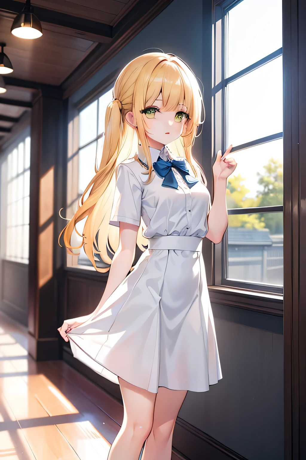 1 girl,((best quality)), ((masterpiece)), (detailed)No background,Clean background,Standing picture,whole body,Yellow hair,Double tail,Green eyes,Standing maiden,Hair color,Double tail,Wearing school uniform,Clothes that don't fit,Happy expressionNo background,Standing picture,Delicate face,whole bodyStanding picture,((No background)),((masterpiece)),(detailed),1 Girl,((best quality)),((masterpiece)),(detailed),whole bodyNo background,whole body,Standing picture,masterpiece,,Fine face,Fine eyes,No background,Medium Length Hair,best quality,Standing picture,individual,1 girl
