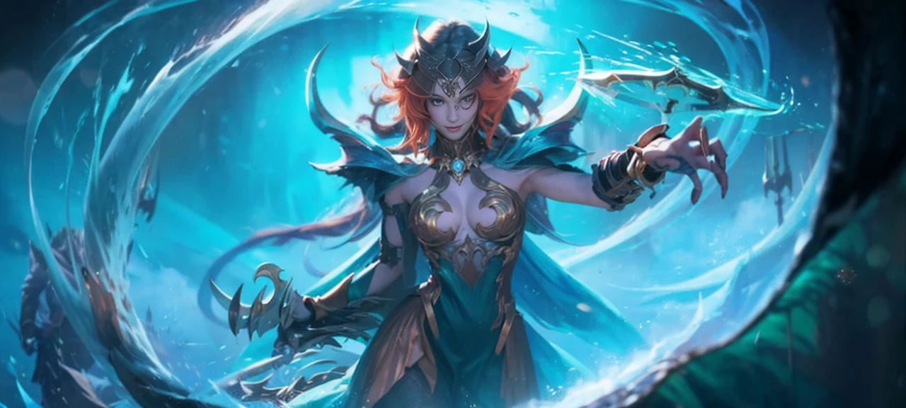 8k, best quality, highres, realistic, real person, A solitary warrior in a suspicious arena setting, without the demon lord. The warrior, lightly armored and with a sly smile, wields a large, ornately decorated axe. They have short red hair. The background is a mysterious and ominous arena, with a sense of danger and suspense. The lighting is dim and dramatic, enhancing the warrior's intense and cunning appearance.