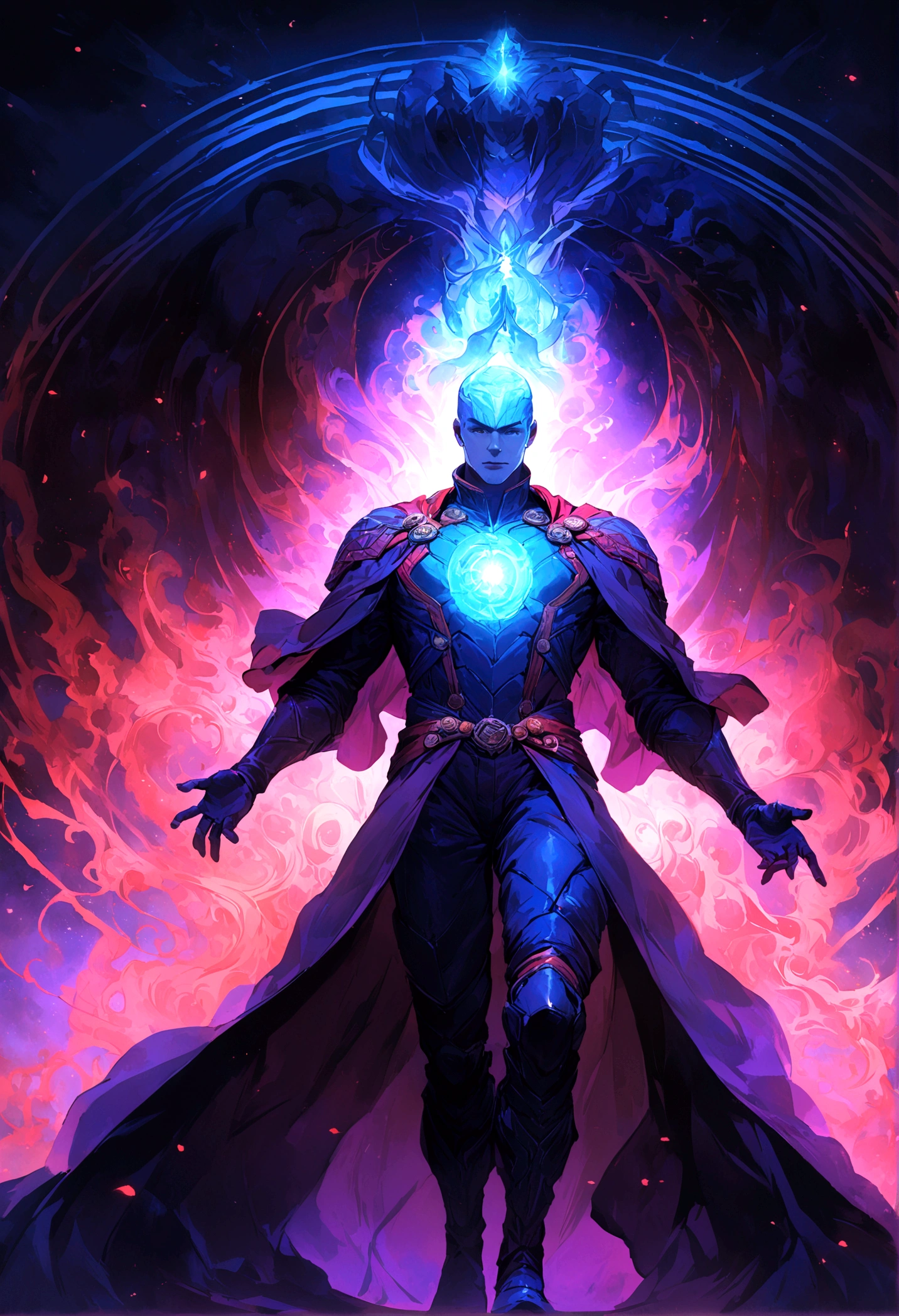 A realístic doctor strange in cyber suit full body cinematic best quality 8k 