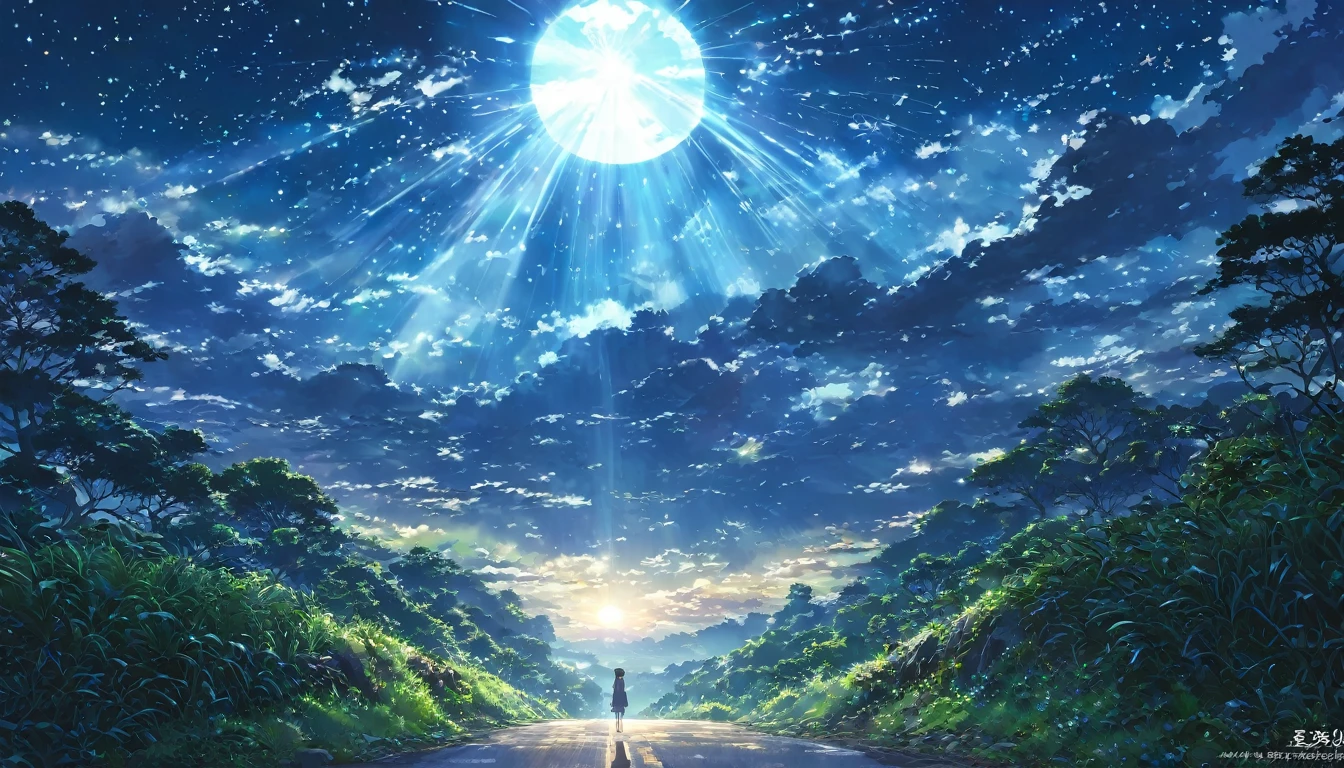 dark, 暗dark, Light, Rays, Sky, Light線, God秘的, God聖, hope, comfort, road, future, cloud, Night Sky, Star, moon, contour, Compared, dramatic, fantasy, 美Shii, Inhalation, God々Shii, Awe, God秘,beautiful Anime Landscape, landscape painting, 美Shiiデジタル絵画, Andreas Rocha, 美Shiiアートワークのイラスト, 素晴らShii壁紙, Raysmond Han, 背の高い美Shii絵画, Gribble Studio Makoto Shinkai, 美Shii壁紙, Anime Landscape