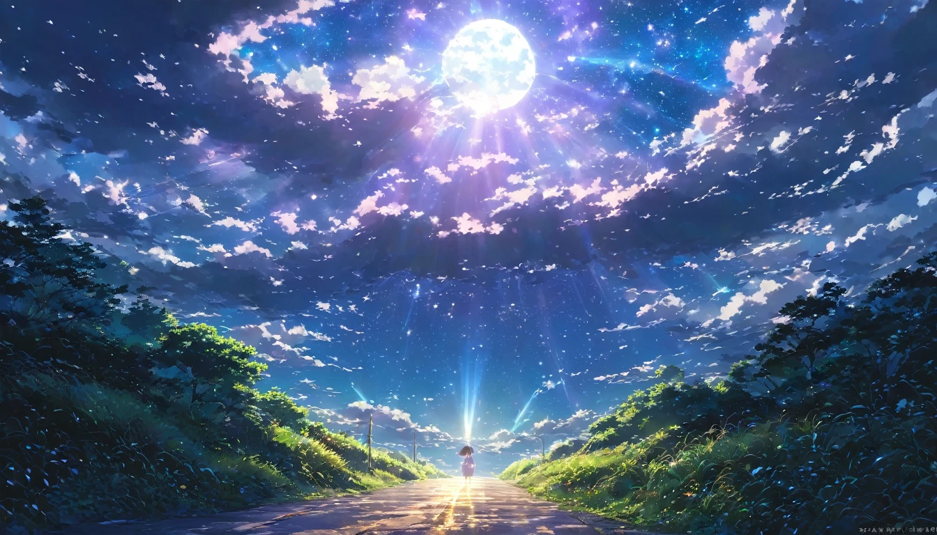dark, 暗dark, Light, Rays, Sky, Light線, God秘的, God聖, hope, comfort, road, future, cloud, Night Sky, Star, moon, contour, Compared, dramatic, fantasy, 美Shii, Inhalation, God々Shii, Awe, God秘,beautiful Anime Landscape, landscape painting, 美Shiiデジタル絵画, Andreas Rocha, 美Shiiアートワークのイラスト, 素晴らShii壁紙, Raysmond Han, 背の高い美Shii絵画, Gribble Studio Makoto Shinkai, 美Shii壁紙, Anime Landscape