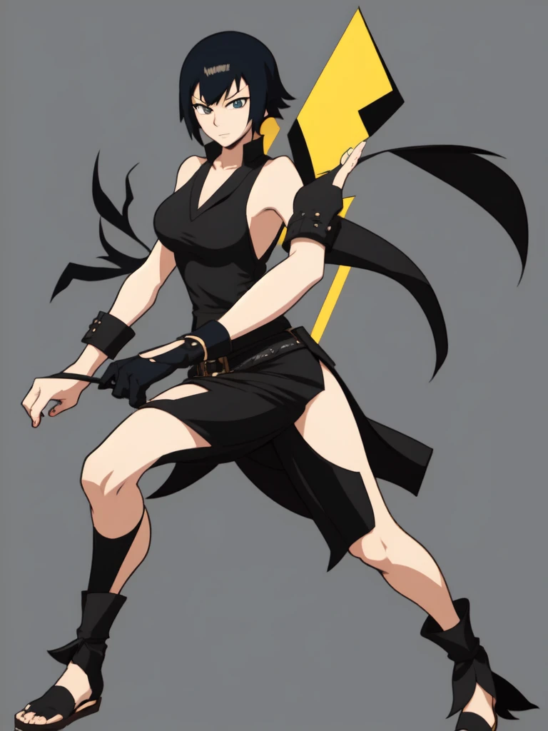 Soi fon 
Solo . Fullbody . Simple background , masterpiece, detailled, 8k