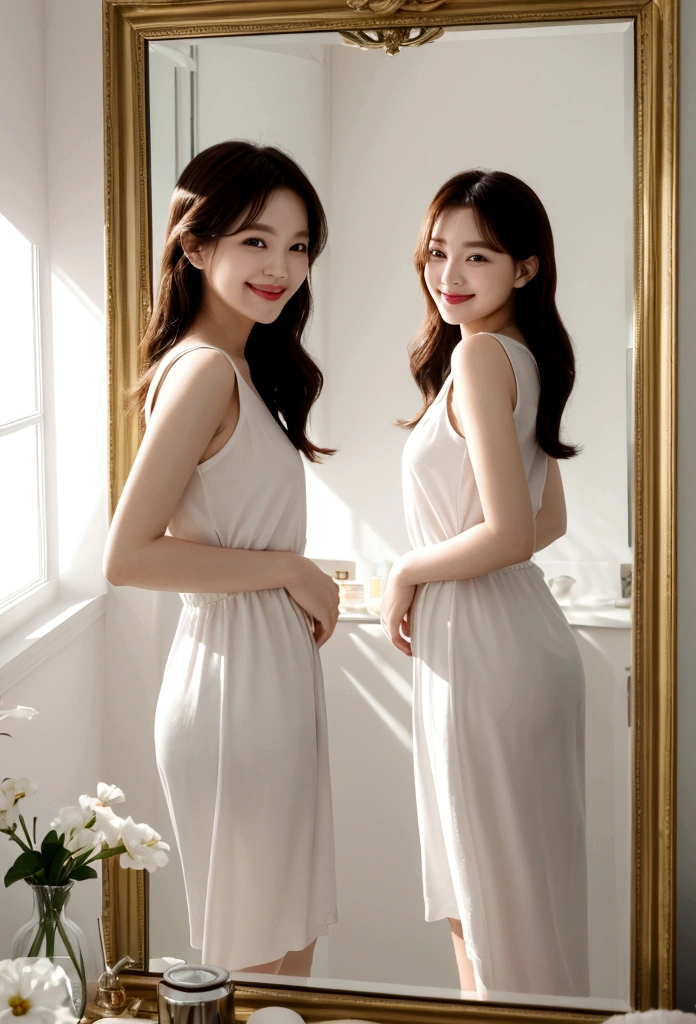 "Stand in front of the mirror in the morning and smile broadly. That smile can change your day's mood positively. Shall we start off brightly today?" --ar 9:16