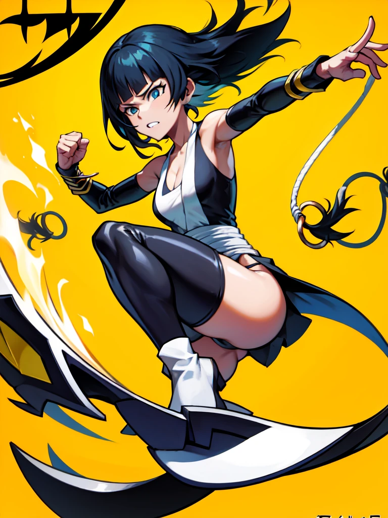 Soi fon 
Solo . Fullbody . Simple background , masterpiece, detailled, 8k , fitgirl , Hd 