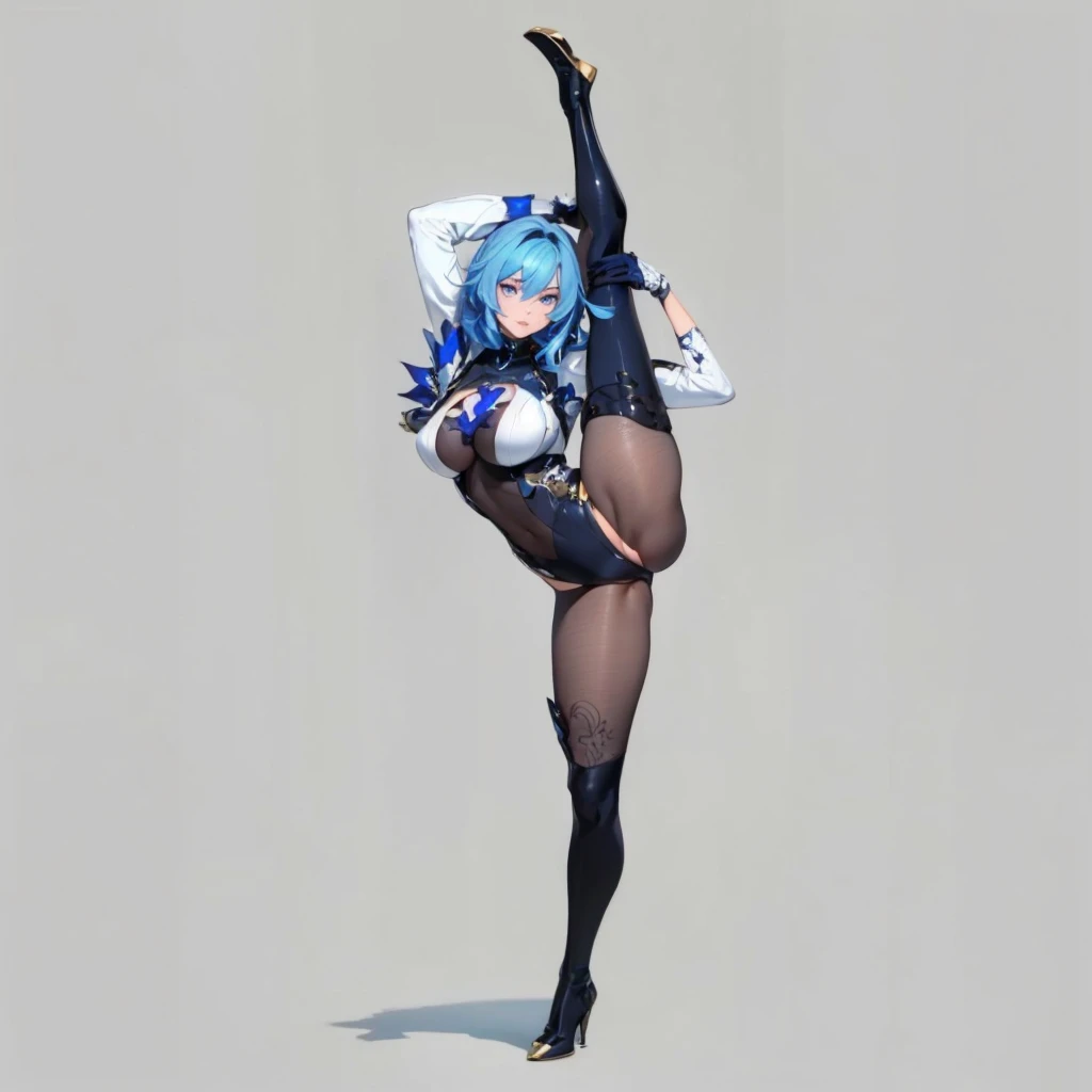 ((1girl, solo, full body, full body front)), (perfect anatomy, perfect hands, perfect legs), beautiful body, natural proportions BREAK
((extremely detailed face)), (beautiful detailed eyes:1.6), (realistic pupils, realistic iris:1), expressive eyes, looking at viewer, (clear eyes:1.2), (sharp facial features:1.2), (hyperrealistic:1), (detailed skin texture:1.2), smooth skin, (blue hair), (golden eyes), (short hair:1.3), (mature female:1.5), (large breast:1.3) BREAK
(skin tight:1.5) BREAK
(masterpiece:1.2), best quality, high resolution, (highly detailed shading), (realistic lighting:1.2), anime-style, perfect lighting, vibrant colors, dynamic tones, striking hues, 8k, absurd resolution, perfect shadows, hdr, UHD, ambient lighting, realistic, ultra-realistic, photo realistic, highly detailed, rich detail, luminous colors, fine texture, intricate design, professional illustration, (soft light:1.2), (illustration:0.8)