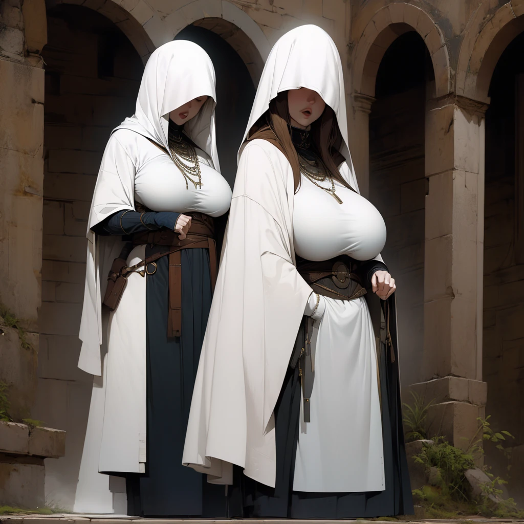 ((giganticbreasts)),pale skin,girl,clothed,wizard hooded cloak