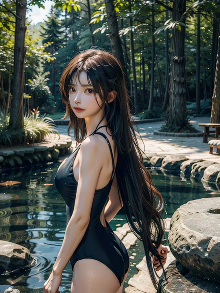 Woman wearing a swimsuit in the middle of a beach
In the world's great forests