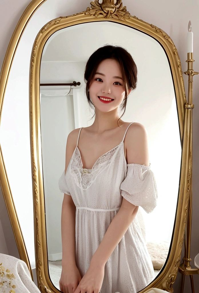 "Give yourself a smile in the mirror. It can change the mood of the day. Try it in front of the mirror now." --ar 9:16