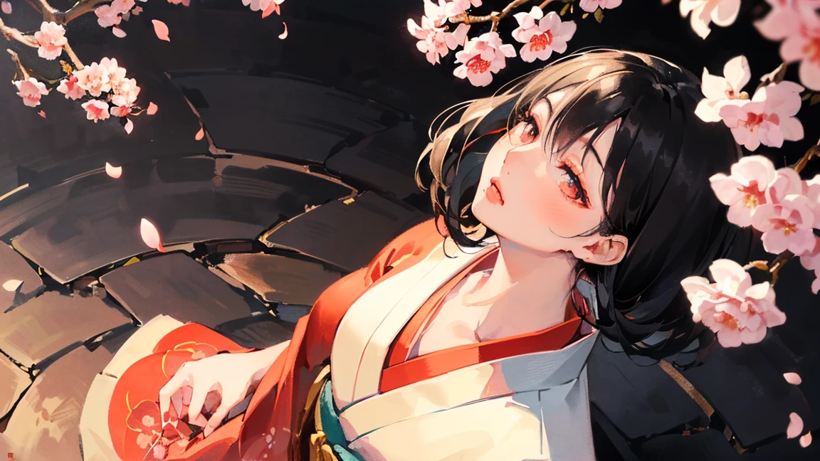(((Oiran))),(((Prostitute))), Flashy kimono,hair ornaments, Scenery of kyoto,(((night))),(((night))),(((night))),(((night))),(((night))),(((night))),(((night))),(((night))),(((night))),(((night))),(((night))),(((night))),(((night))),(((night))),(((night))),(((night))),(((night))),(((night))),(((night))),(((night))),(((night))),(((night))),(((night))),(Lips are red:1.5)、 20-year-old, Watercolor, masterpiece, Highest quality, Very delicate and beautiful girl,Very delicate and beautiful, world masterpiece theater, Super detailed, Very detailedな, Highest quality,(((赤いFlashy kimono)))。(((赤いFlashy kimono)))。(((赤いFlashy kimono)))。(((赤いFlashy kimono)))。(((赤いFlashy kimono)))。(((赤いFlashy kimono)))。(((赤いFlashy kimono)))。(((赤いFlashy kimono)))。 (((Black Hair))), (((Black Hair))), (((Black Hair))), (((Cherry tree))), (((Cherry tree))), (((Cherry tree))), (((Cherry tree))), (((Upper Body))), (((Upper Body))), (((Upper Body))), (((Upper Body))), (((Upper Body))), (((Upper Body))), High resolution, Very detailed,5 girls, Highest quality, figure, masterpiece, Highest quality, Accuracy, A woman in her twenties from the late Edo period.。(((赤いFlashy kimono)))。 。In the style of old Japanese paintings with low saturation、The women look like modern anime characters..、She has a bit of Kabuki makeup on..。Strong 2D feel。night。night。night。night。night。night。night。night。background, たくさんの花びらが散っている大きなCherry tree、And a huge full moon,(((looking up))),(((looking up))),(((looking up))),(((looking up))),(((looking up))),(((looking up))),(((looking up))),(((looking up))),(((looking up))),(((from above))),(((from above))),(((from above))),(((from above))),(((from above))),(((from above))),(((from above))),(((from above))),(((from above))),(((from above))),(((from above))),(((from above))),(((from above))),(((from above))),(((from above))),(((from above))),(((from above))),(((from above))),(((from above)))